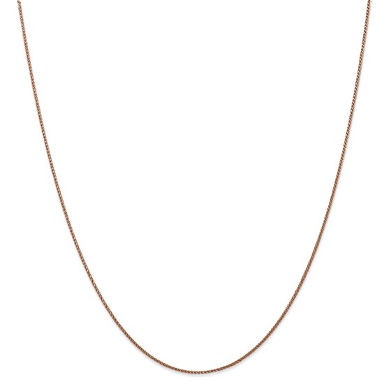 14k Diamond-cut Rose Gold 1.00 mm Spiga Chain Necklace - 18 in. 14k Diamond-cut Rose Gold 1.00 mm Spiga Chain Necklace - 18 in.